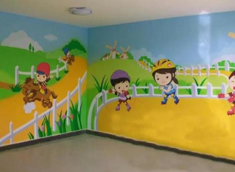 万源幼儿园墙体彩绘制作流程及注意事项