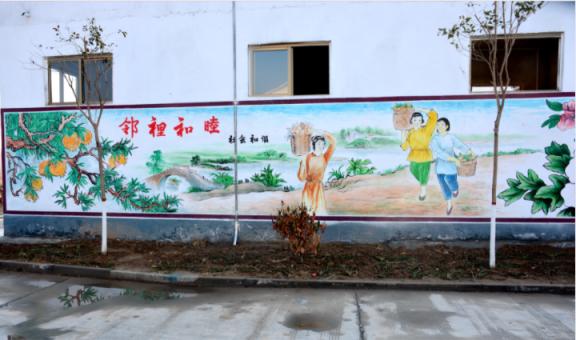 万源乡镇文化墙 乡风文明焕发新活力