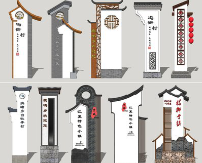 万源美丽乡村标识标牌有哪些分类？